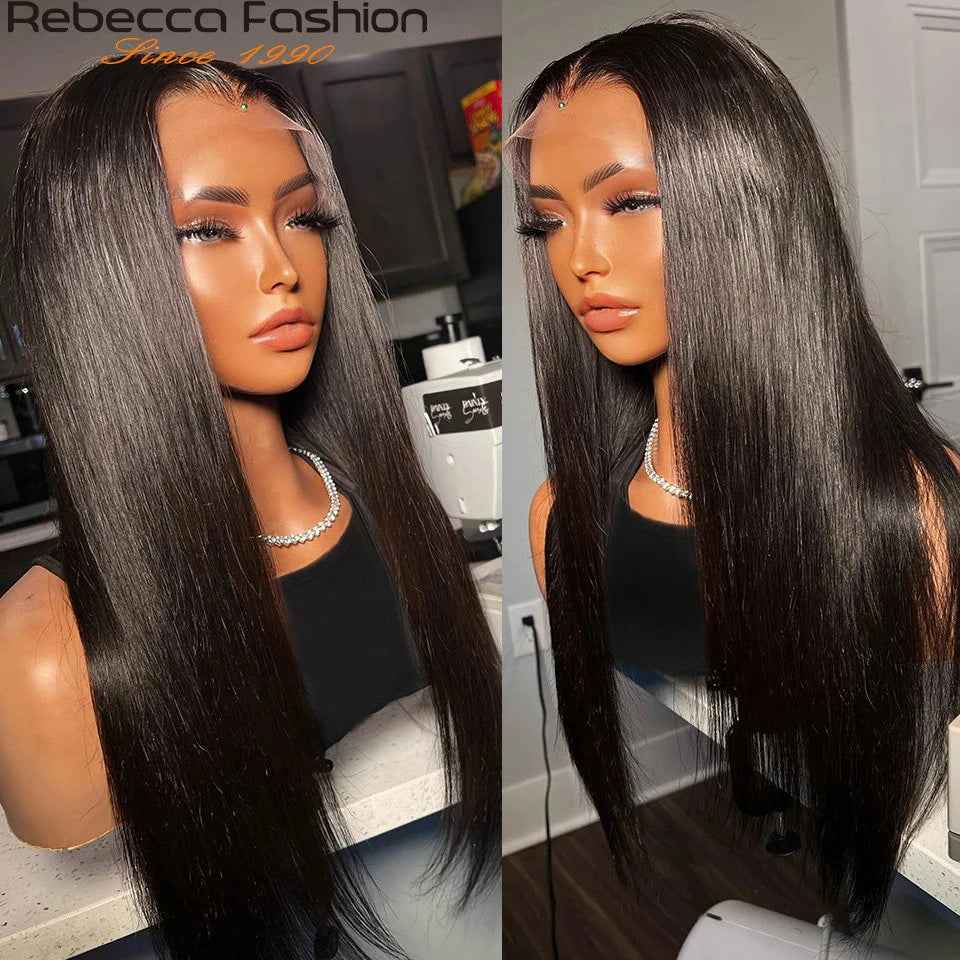 180D 13X4 Straight Lace Front Wigs Straight Human Hair Wigs for Women Human Lace Wigs Brazilian Lace Wigs Straight Frontal Wigs