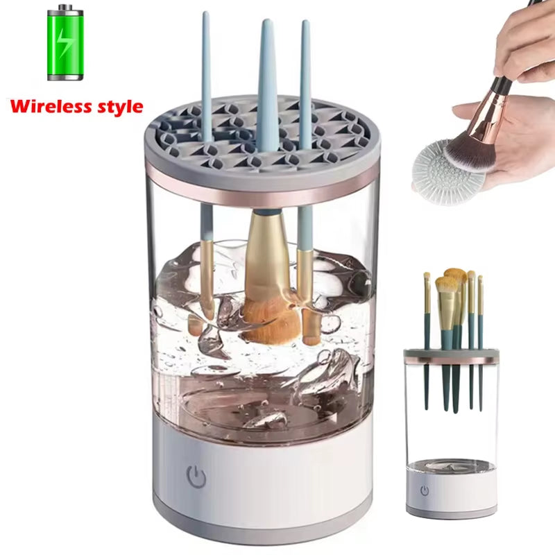 Automatic Electric Makeup Brush Cleaner with USB Makeup Brush Cleaning Tools Automatically Cleaning Makeup Brushes Instrument