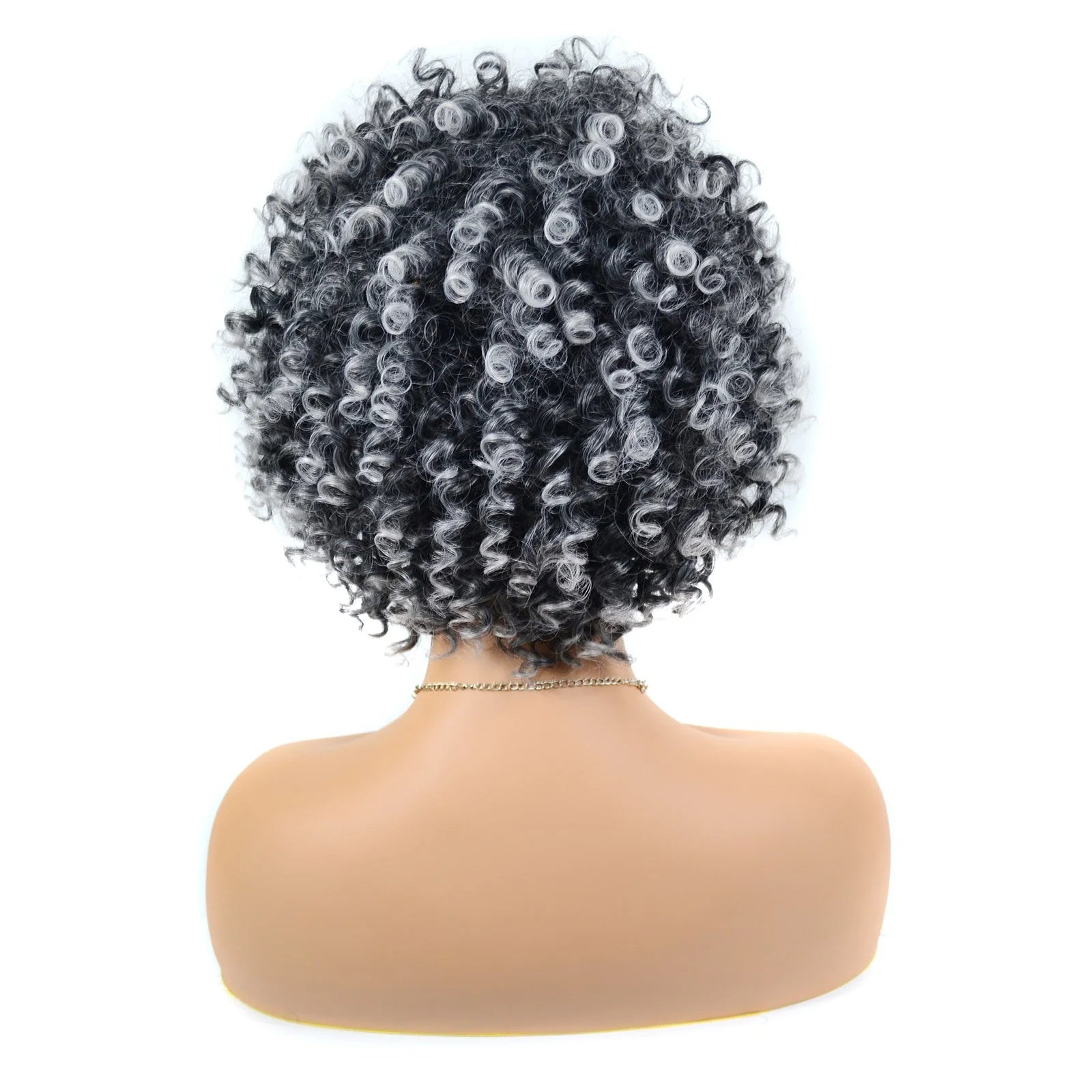 Black Synthetic Curly Wigs for Women Short Wig African American Natural Wigs for Women Black