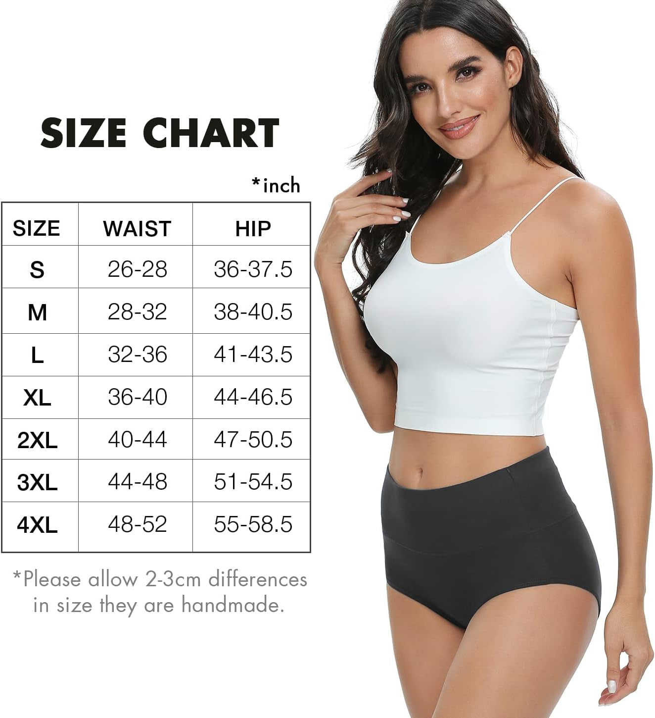 Womens Underwear Cotton Briefs - High Waist Tummy Control Panties for Women Postpartum Underwear Soft