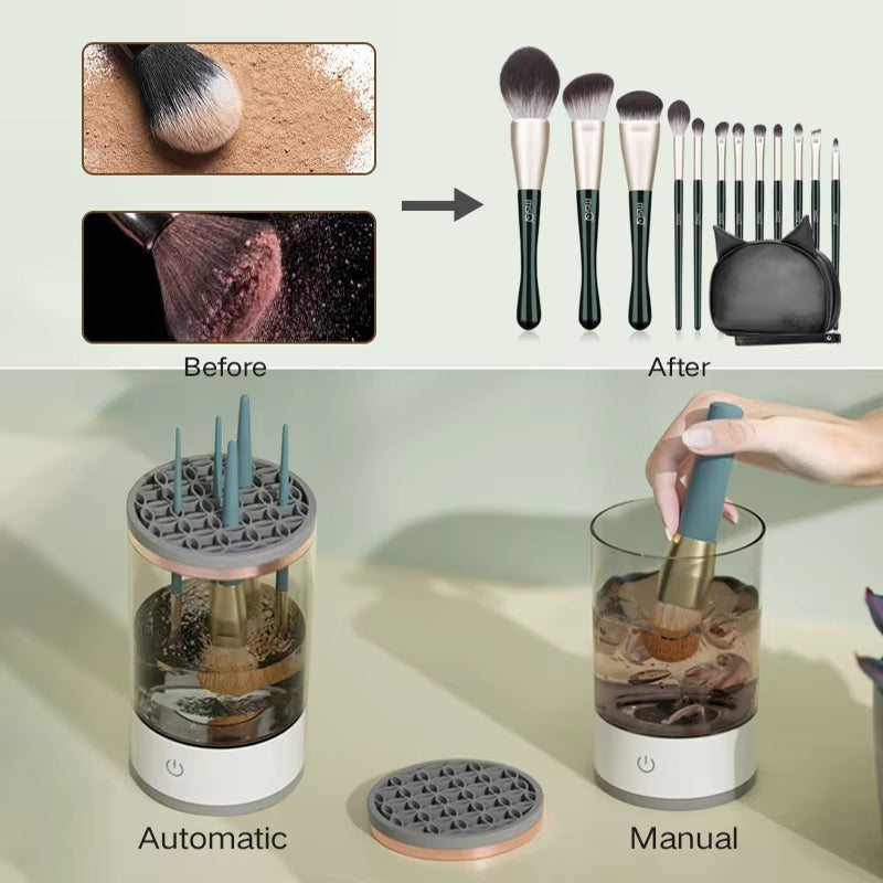 Automatic Electric Makeup Brush Cleaner with USB Makeup Brush Cleaning Tools Automatically Cleaning Makeup Brushes Instrument