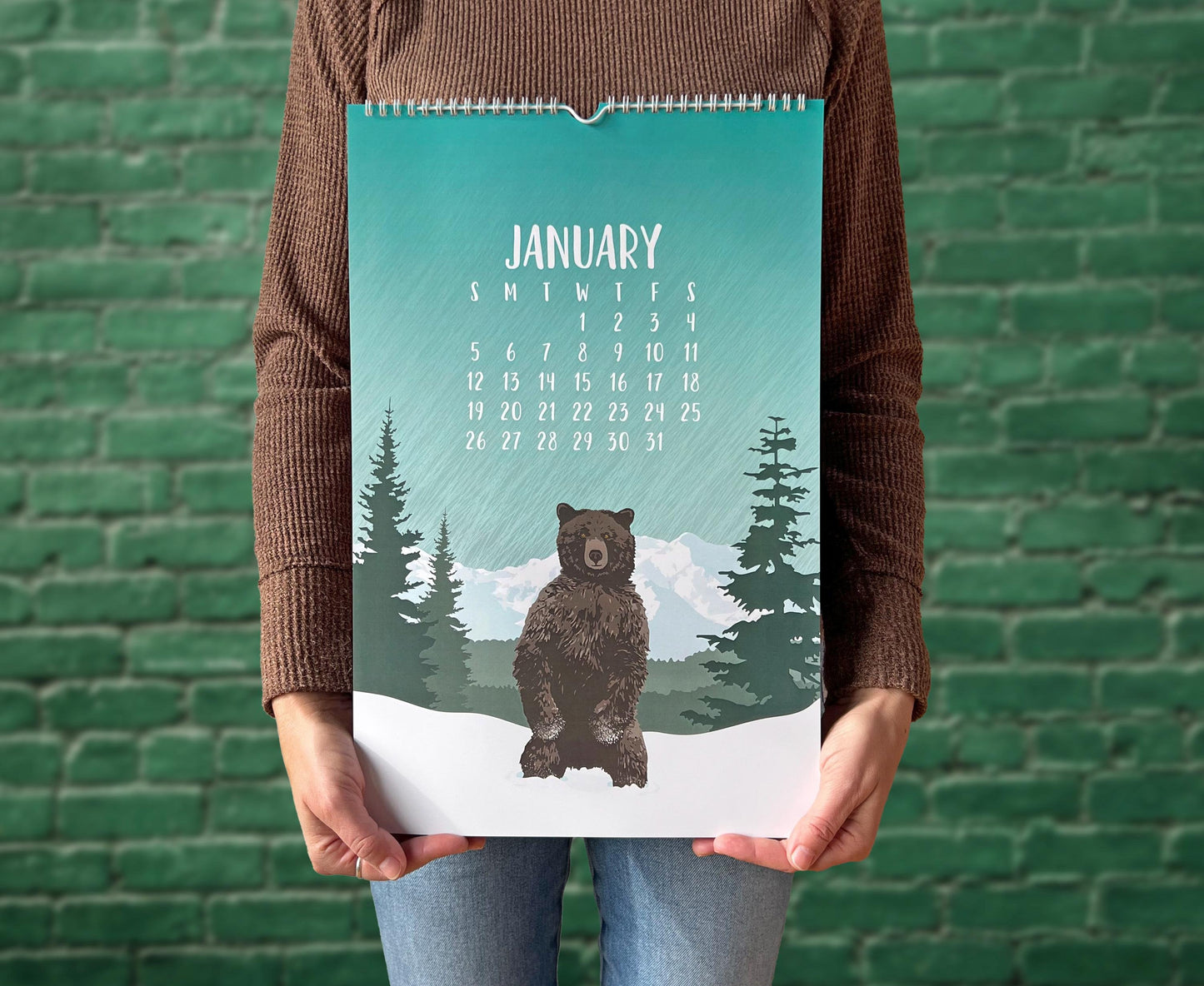 2025 Wall Calendar / Large Wildlife Calendar / Endangered Species